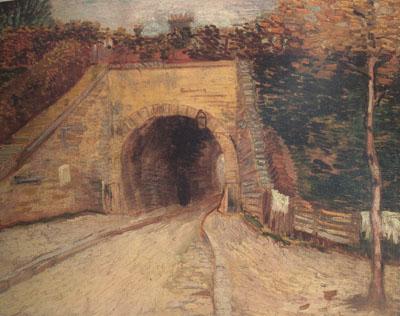 Vincent Van Gogh Roadway wtih Underpass (nn04) china oil painting image